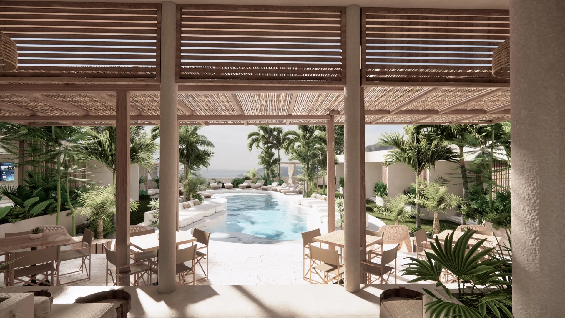 Poolside view